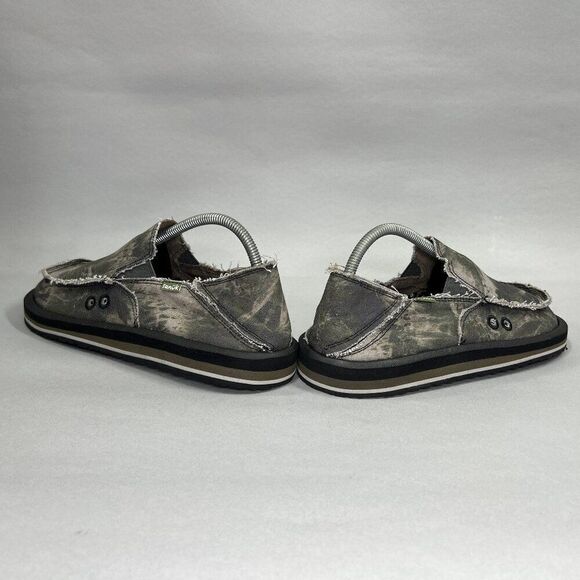 Sanuk Men's Size 8 Vagabond Soft Top Tie Dye Slip On Loafers - Picture 6 of 12